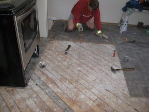 kitchen underlay remove