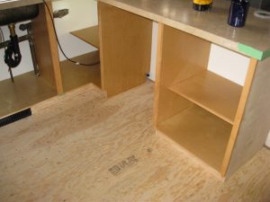 kitchen cabinet test fit